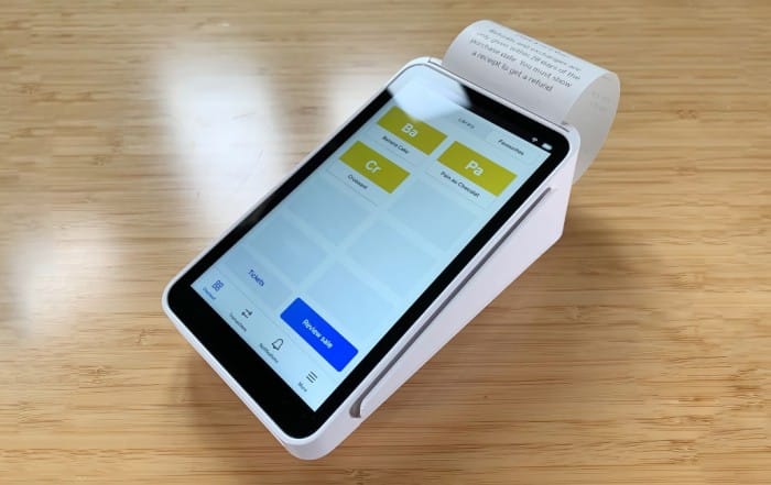 Square Terminal with paper receipt