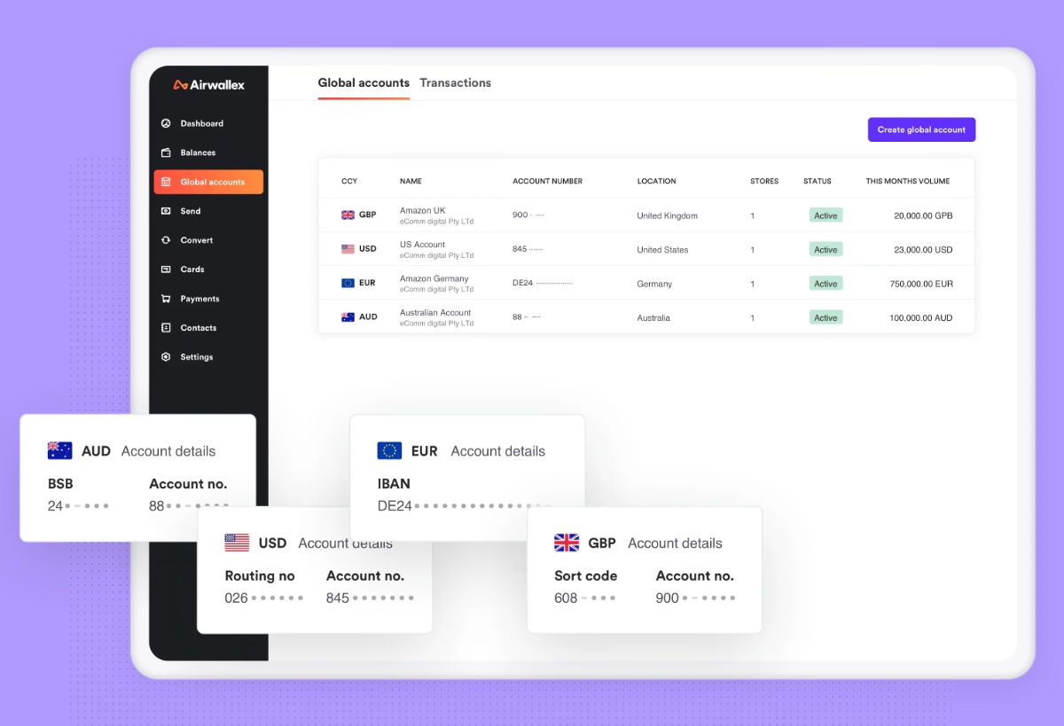 Airwallex Global Accounts Airwallex Global Accounts