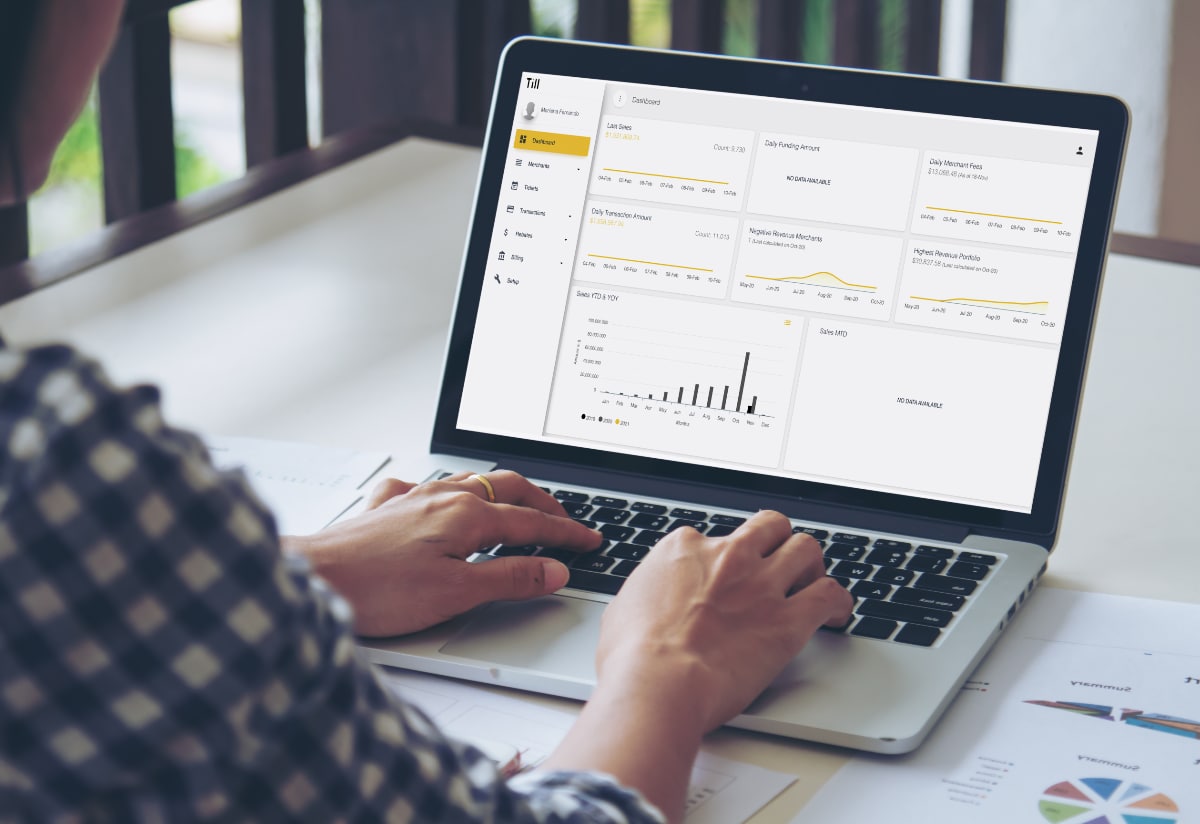 Till Payments web portal Till Payments account