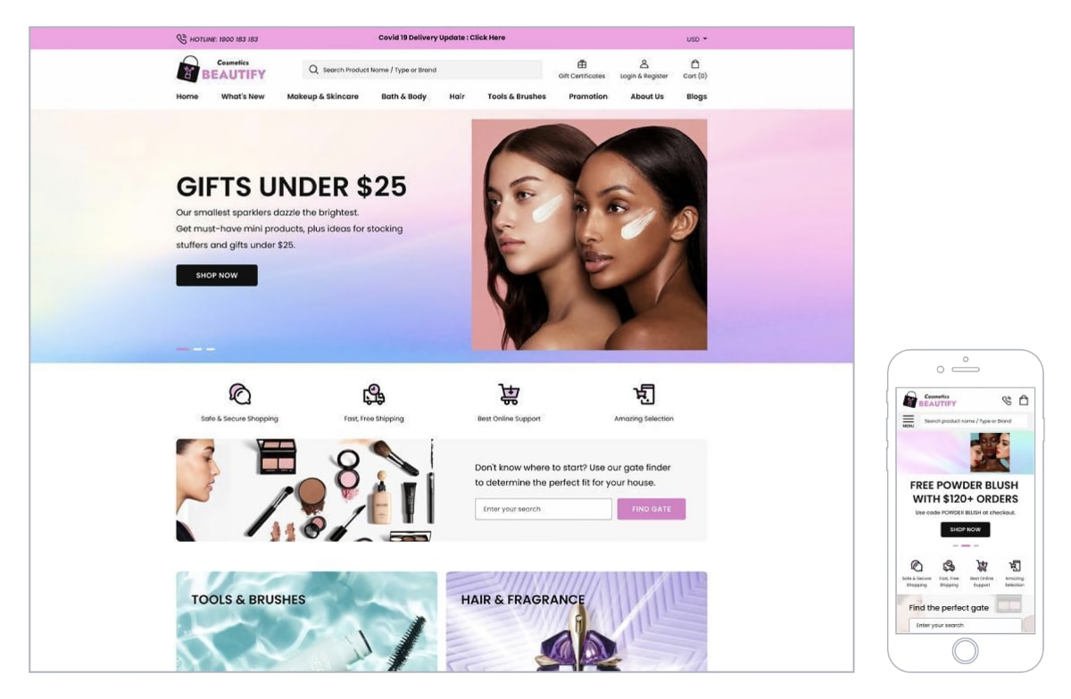 BigCommerce beauty theme