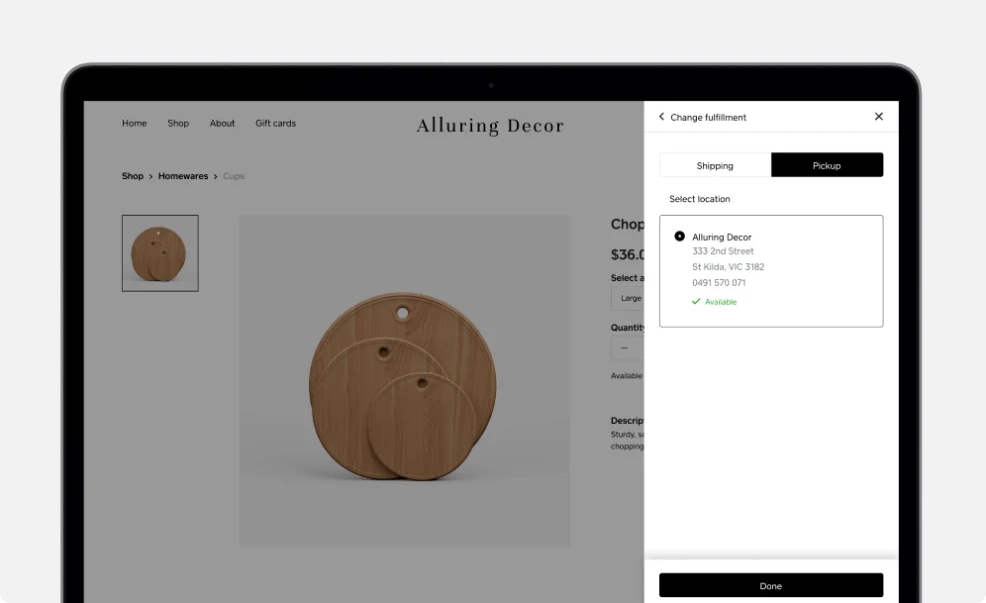 Square for Retail – online order for pickup Square Retail order collection