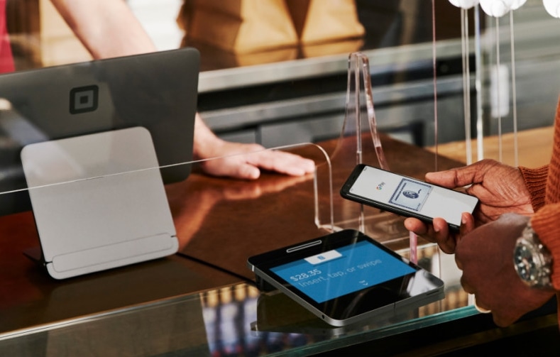 Square Register – socially distanced setup Square Register social distance