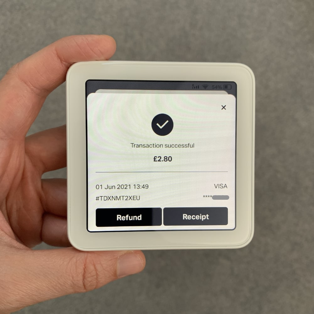 SumUp Solo transaction options SumUp Solo transaction options