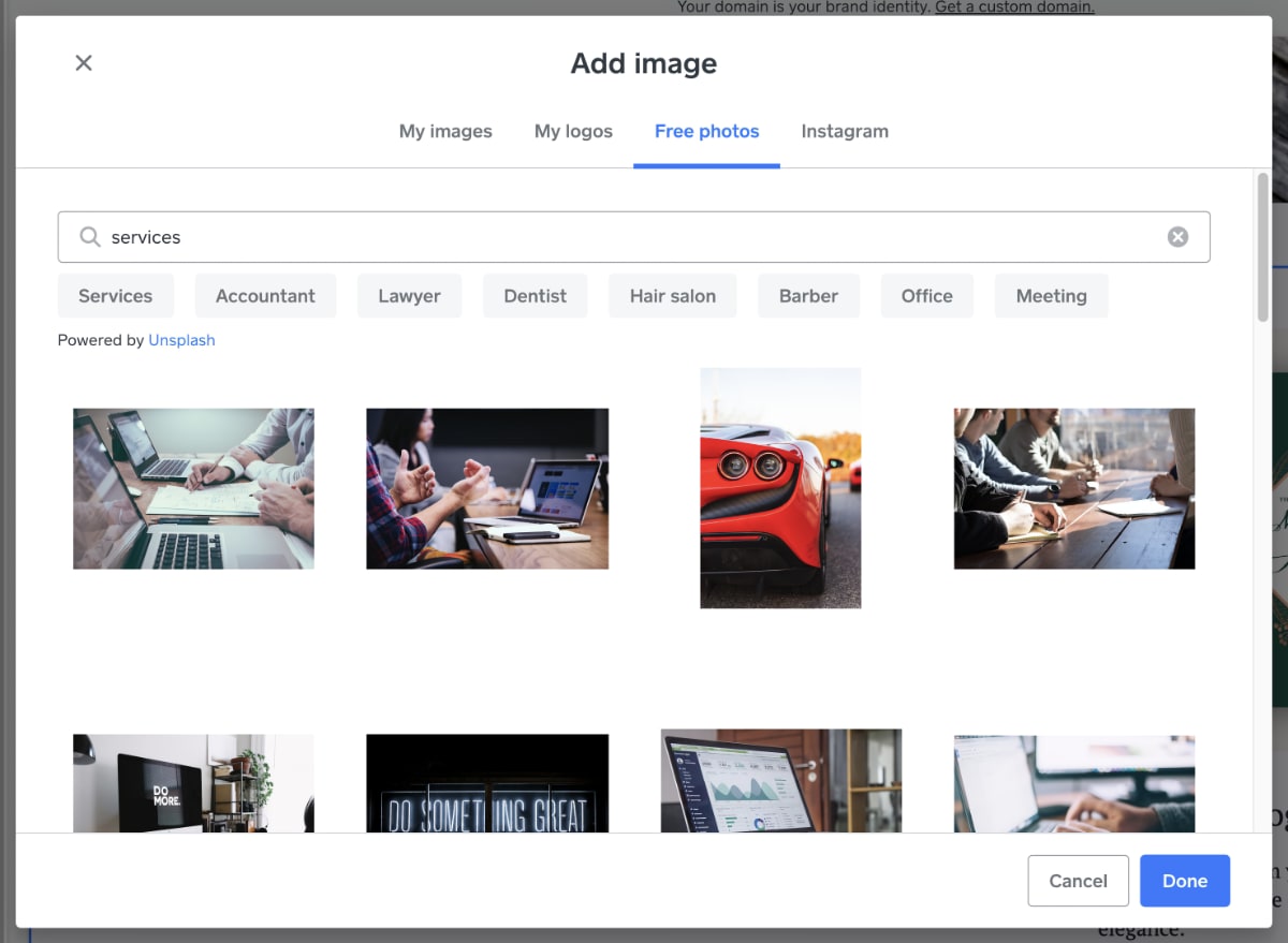 Square Online free image library