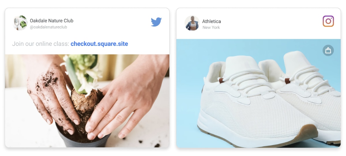 Square Online-Instagram integration Square Online Instagram