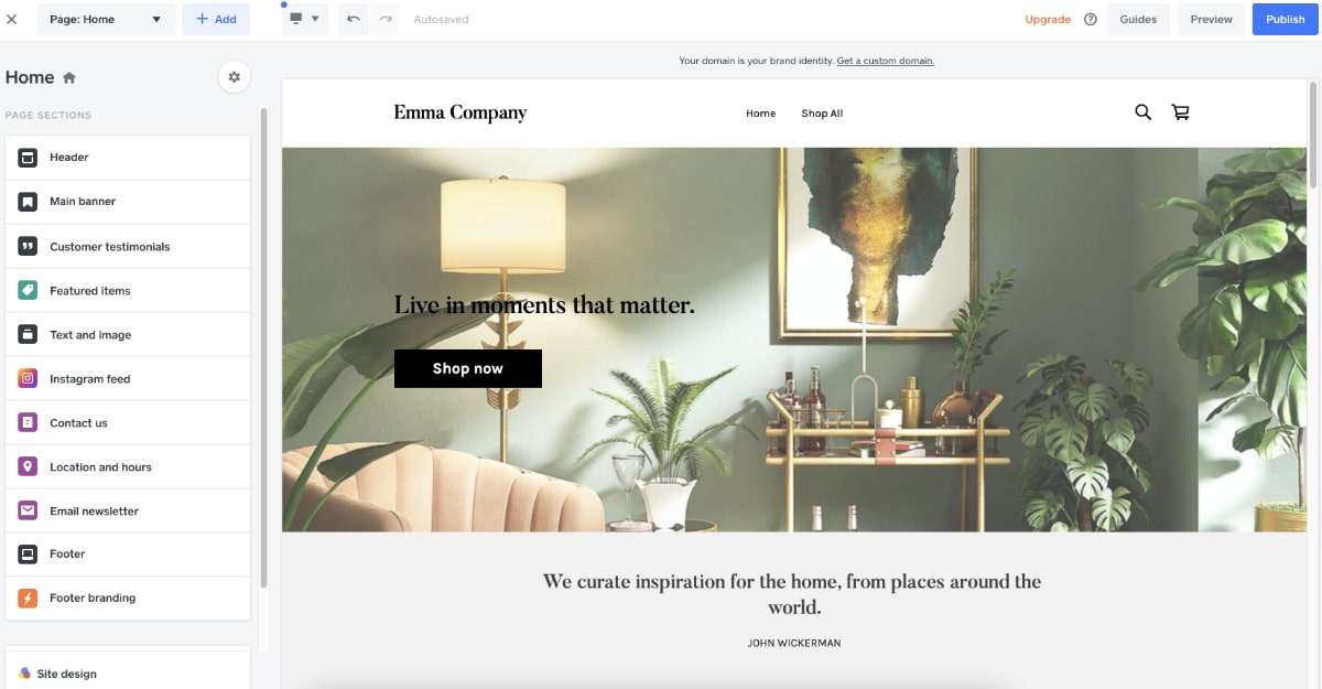 Square Online store editor Square Online store editor