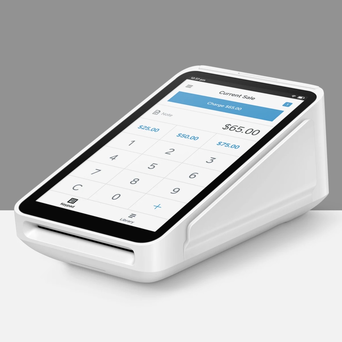 Square Terminal with AUD display Square Terminal with Australian dollar on display