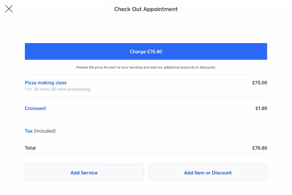 Square Appointments checkout options Square Appointments checkout options