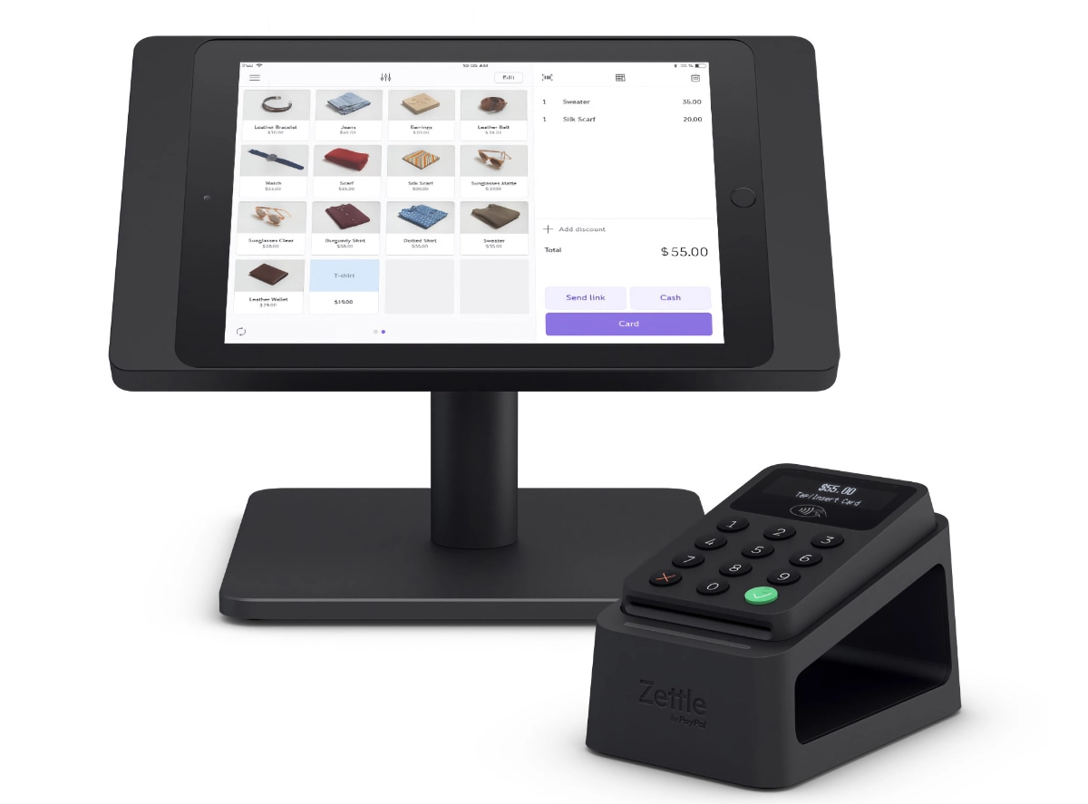 PayPal Zettle iOS checkout PayPal Zettle iOS app and reader