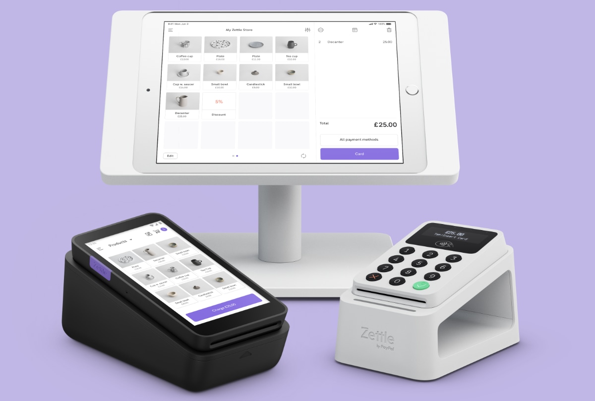 Zettle Terminal vs Reader setup