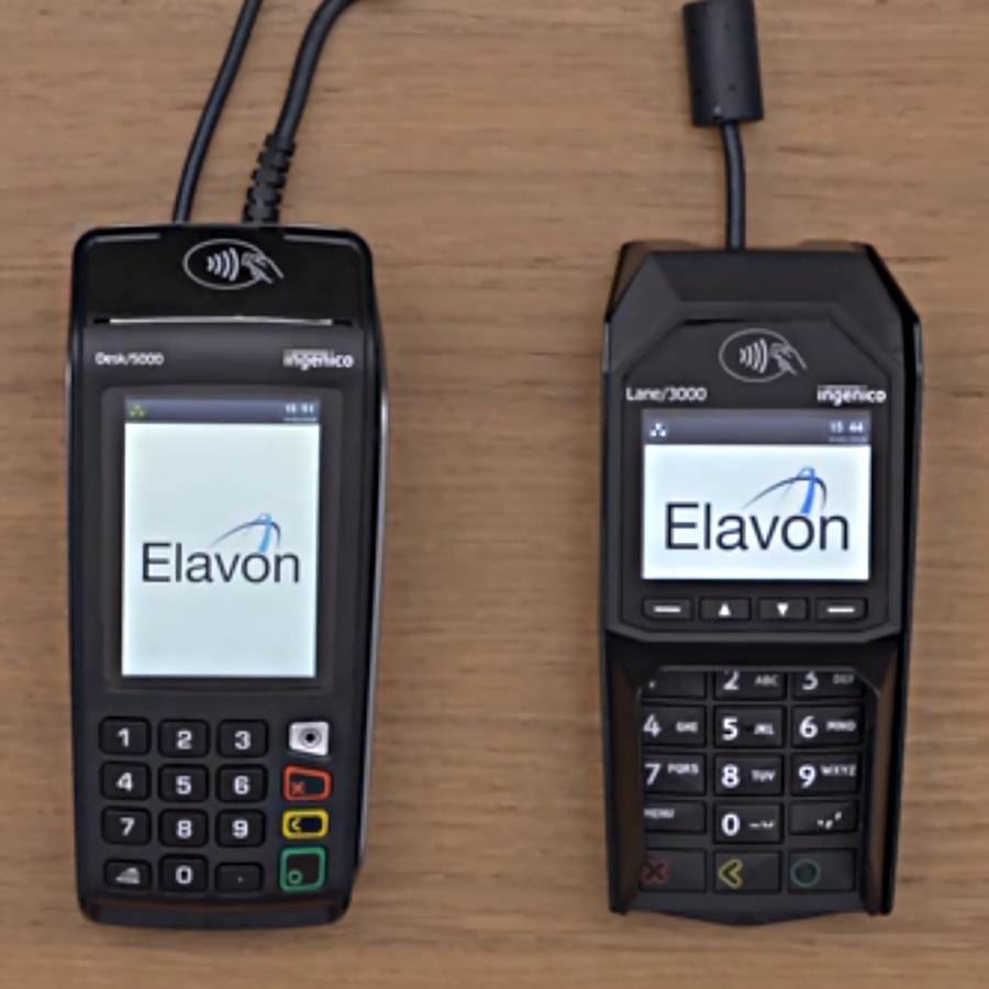 Elavon Desk/5000 card machine with PIN pad