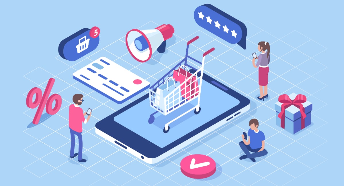 m-commerce illustration