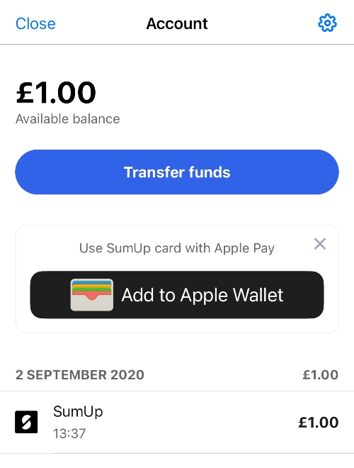 SumUp Business Account app SumUp Business Account app