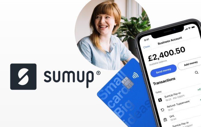 SumUp Business Account card and app