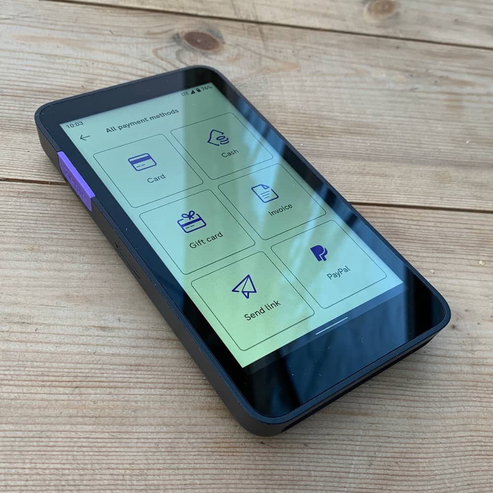 Zettle Terminal payment options
