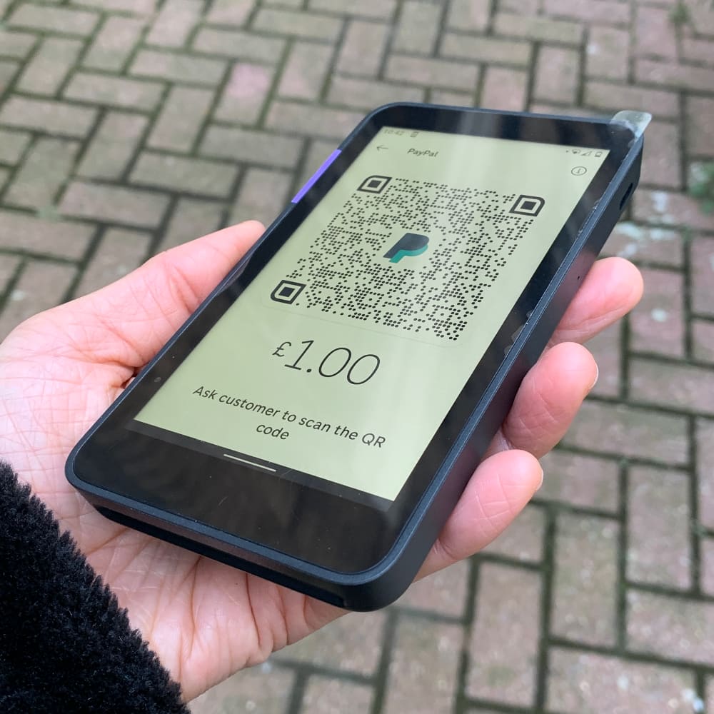 Zettle Terminal PayPal QR code