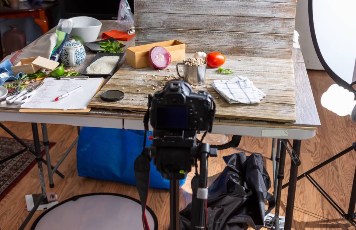 Food photography benefits from food-related props photography setup for food ingredients