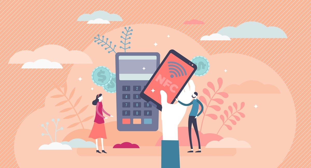 NFC contactless payment illustration