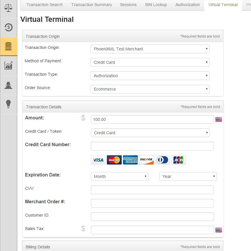 Worldpay’s virtual terminal can be used on a desktop computer