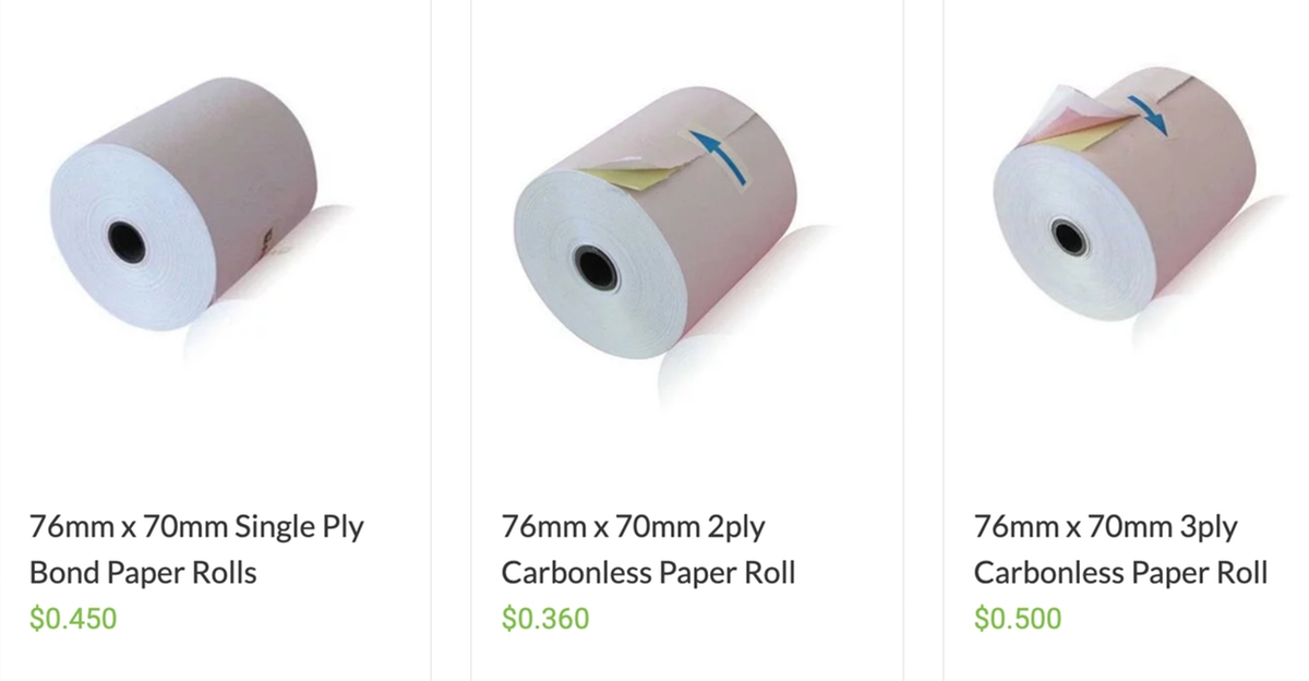 Single-, 2- and 3-ply till rolls from the PandaPaperRoll website a single-, 2- and 3-ply receipt roll