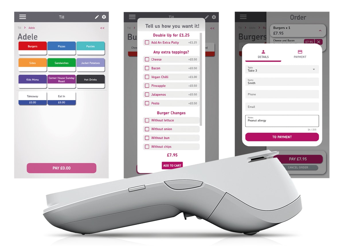 Takepayments Plus screens Takepayments Plus screens