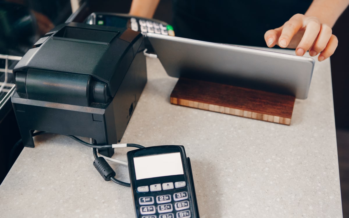 Example of an iPad cloud POS system iPad cloud POS system
