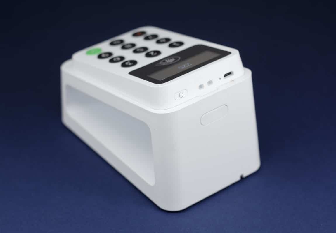 Zettle Reader in a charging dock