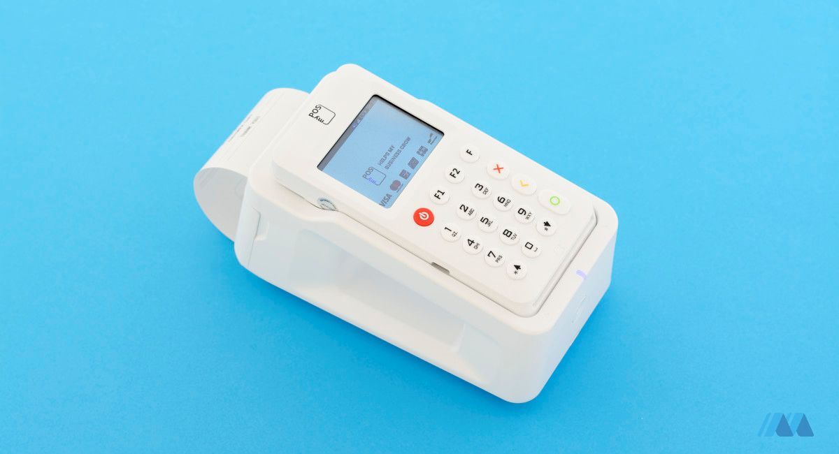 myPOS Go with printer dock
