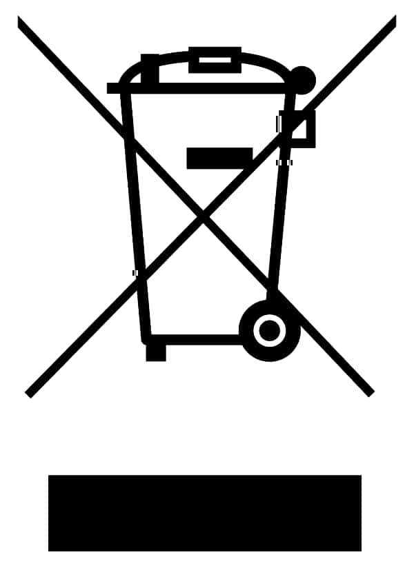WEEE symbol found on many electronic devices WEEE symbol