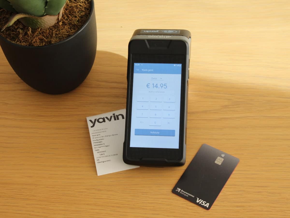 Yavin Terminal is mobile and effective Yavin Terminal with paper receipt and Visa card