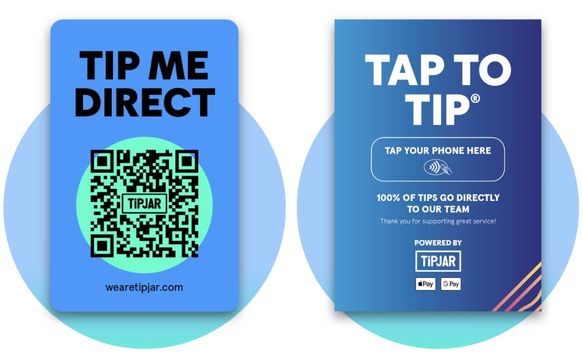 TiPJAR QR code examples TiPJAR QR code signs