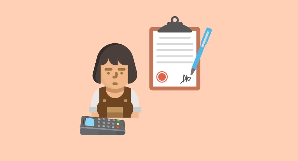 card machine merchant contract