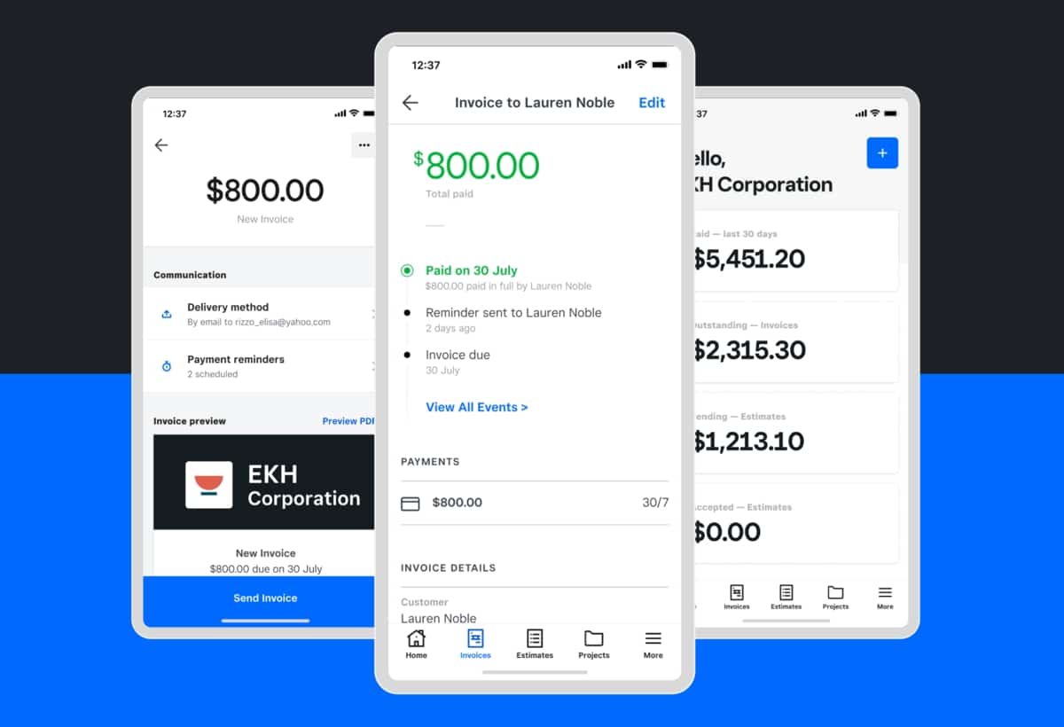Square Invoices app is both easy and convenient to use Square Invoices app Australia