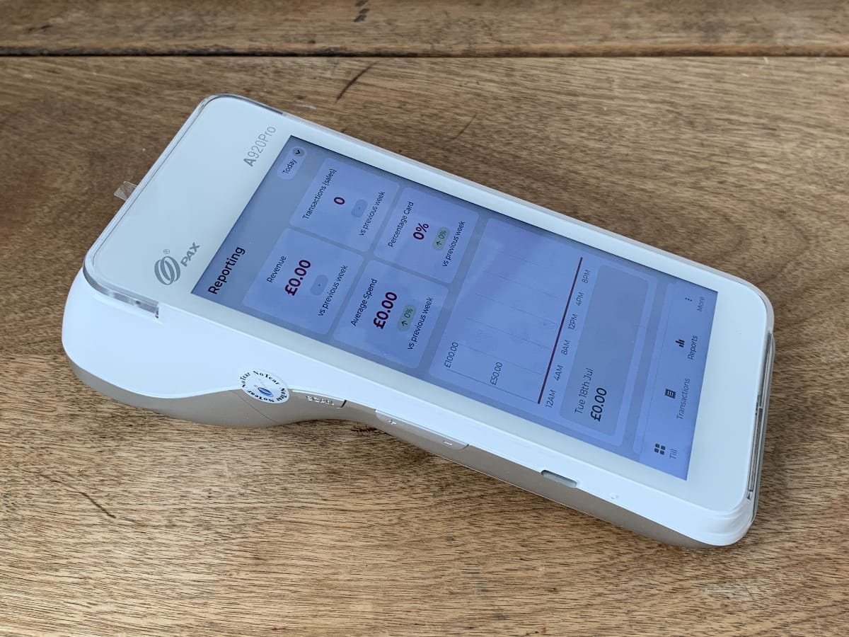 Takepaymentsplus PAX A920Pro terminal Takepayments card machine