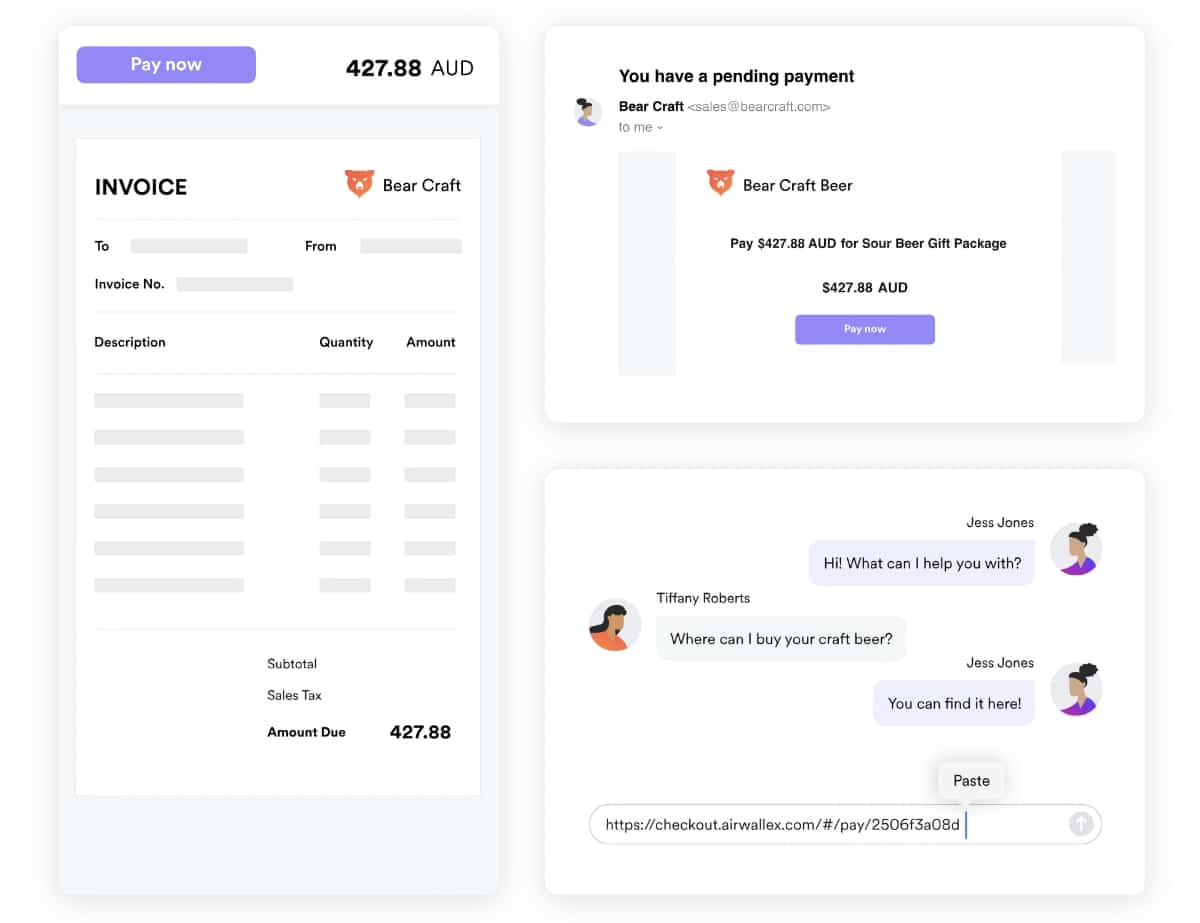 Airwallex payment link examples