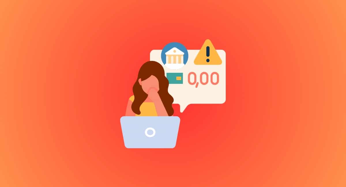woman with laptop looking at business account costs