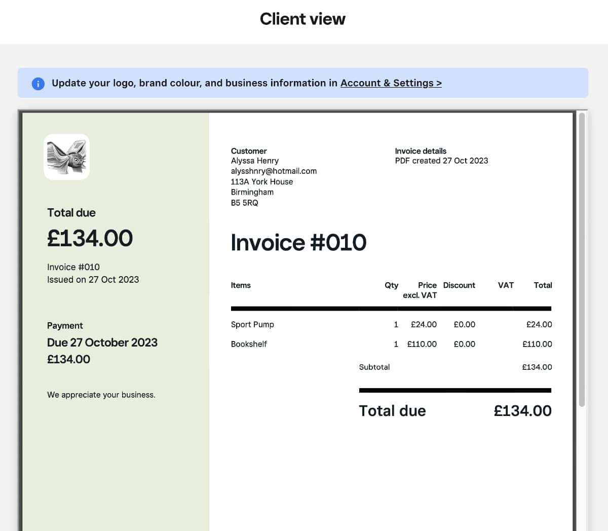Square invoice template example Square invoice template example