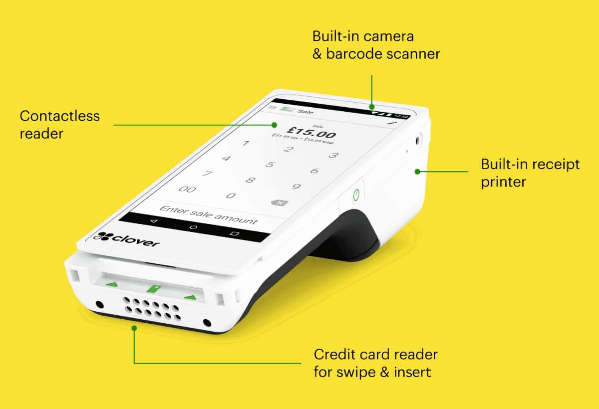 Clover Flex has several useful features for the checkout experience Clover Flex hardware details
