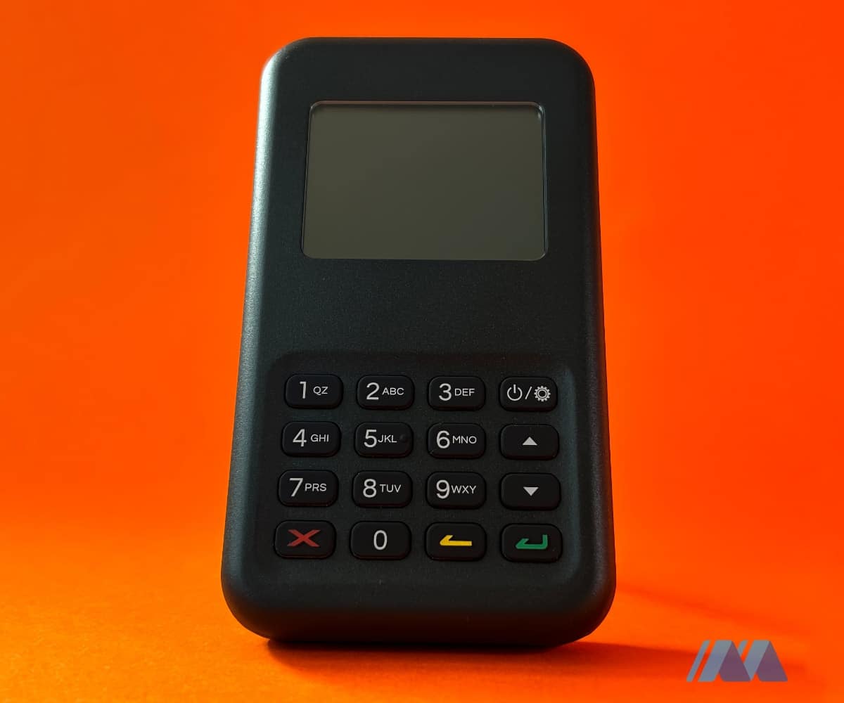 The WisePad 3 card reader that we tested Stripe WisePad 3 card reader