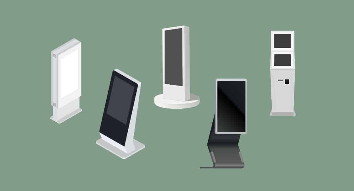 different self-service kiosks
