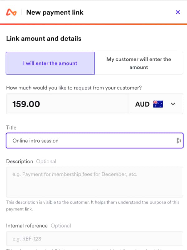 Airwallex payment link